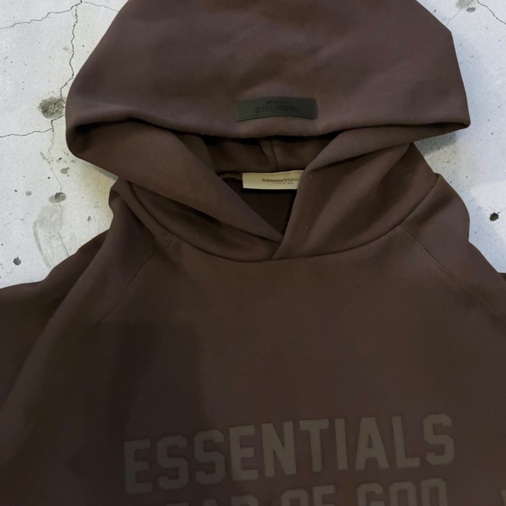 ESSENTIALS Fear of God PLUM Hoodie Limited Edition Oversized Pullover Large NWT - Picture 10 of 12
